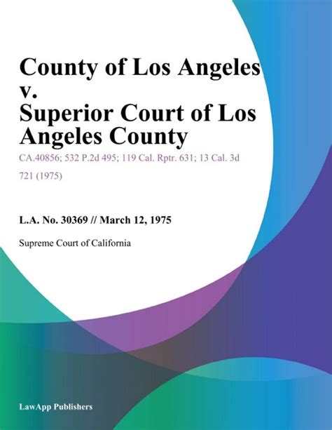 COUNTY OF LOS ANGELES VS SMITH, ADRIANA CHANEL